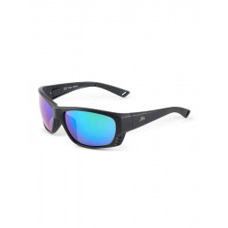 Fortis "Finseeker" Polarised Sunglasses - Black Frame / Green + Blue X-Blok Lens
