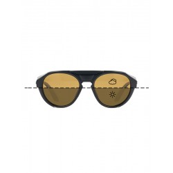 Fortis "Isolators" Polarised Sunglasses - Round Black Frame / Switch Lens