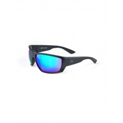 Fortis "Vista" Polarised Sunglasses - Matte Black Frame / Grey + Blue X-Blok Lens