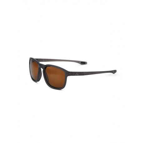 Fortis "Strokes" Polarised Sunglasses - Matte Black Frame / Brown 247 Lens