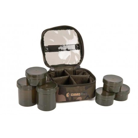 Fox CamoLite Luggage Range - 6 Pot Hookbait Case