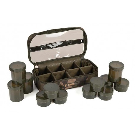 Fox CamoLite Luggage Range - 12 Pot Hookbait Case