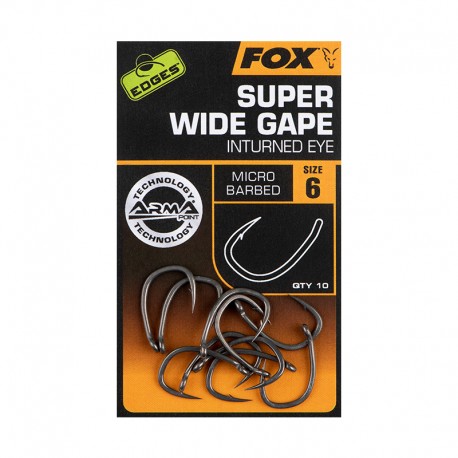 Fox Arma Point Hook Range - Super Wide Gape (Inturned Eye)