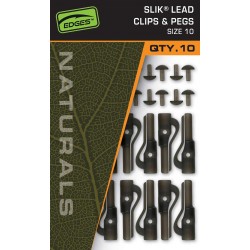 Fox "The Edges Naturals" Range - Size 10 Slik Lead Clips & Pegs