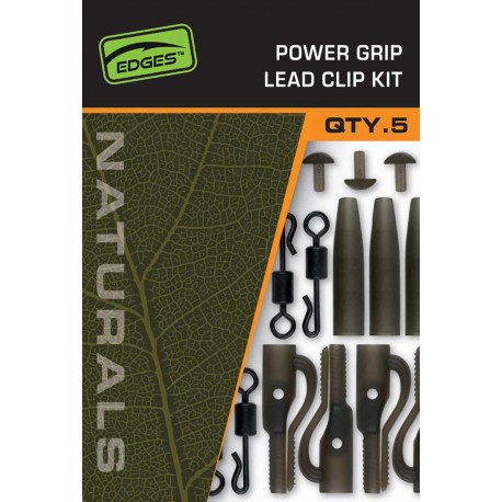Fox "The Edges Naturals" Range - Size 7 Power Grip Lead Clips & Pegs