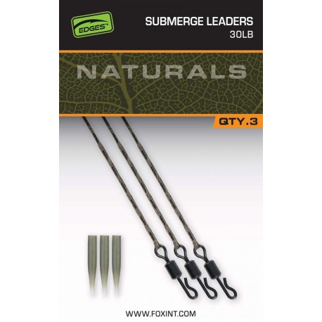 Fox "The Edges Naturals" Range - Kwik Change Submerge Leaders