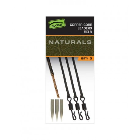 Fox "The Edges Naturals" Range - Kwik Change Copper Core Leaders
