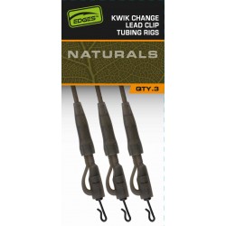 Fox "The Edges Naturals" Range - Kwik Change Lead Clip Tubing Rigs