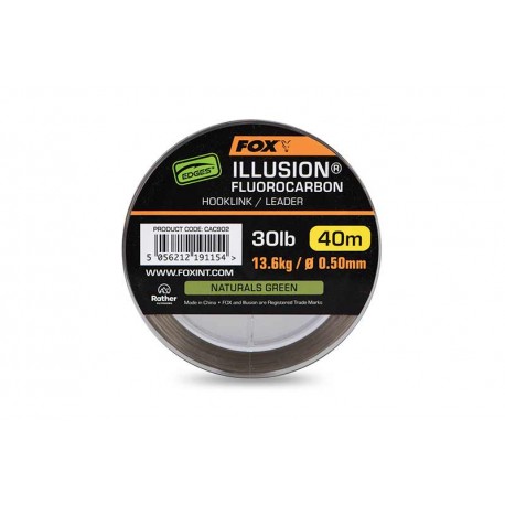 Fox Edges Illusion Fluorocarbon Hooklink & Leader