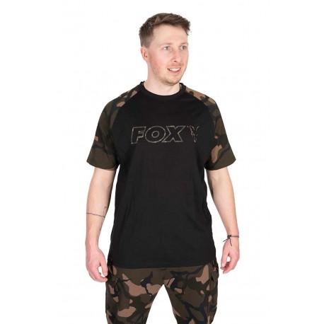 Fox Black & Camo Outline T-Shirt