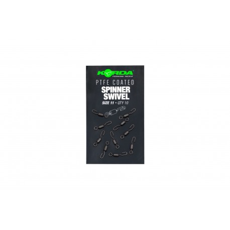 Korda PTFE Coated Size 11 Standard Spinner Swivels