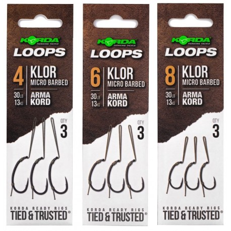 Korda Ready Tied Klor Loop Rigs