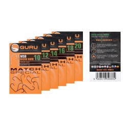Guru MSB Match Special Eyed Micro Barb Hooks