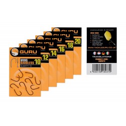 Guru MWG Eyed Barbless Hooks