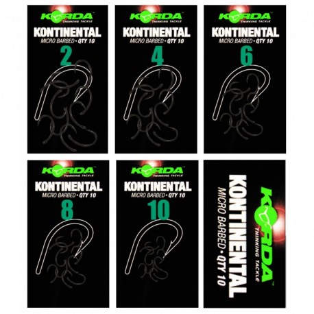 Korda Kontinental Hooks - All Sizes